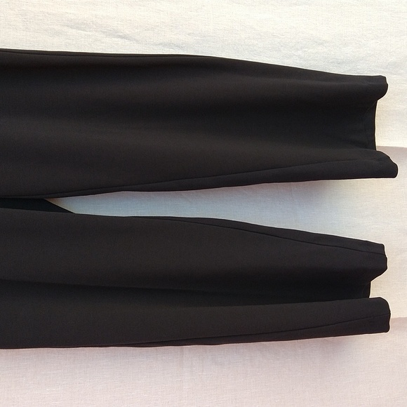 Ellen Tracy Black Wide Leg Casual Stretch Pants - Picture 3 of 15